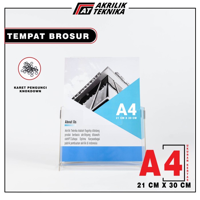 

Terlaris Rak / Tempat Brosur / Tempat Display Brosur Akrilik Display Ukuran A4
