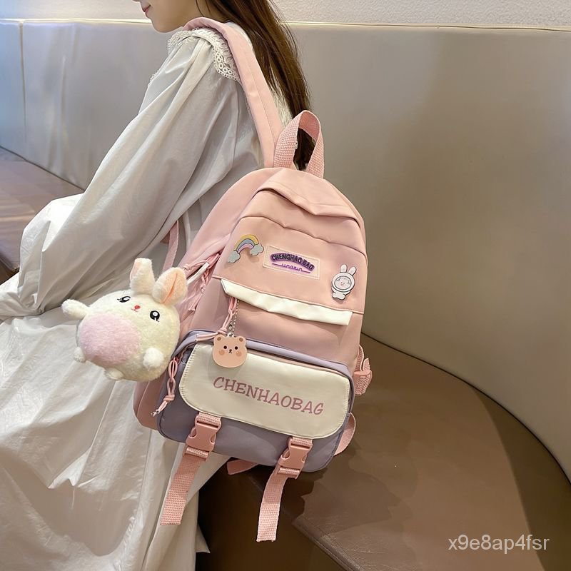 Tas Sekolah Kecil Anti Air, Tas Sekolah Dasar Perempuan, Ransel Mini Korea, Tas Perjalanan Lucu Gaya