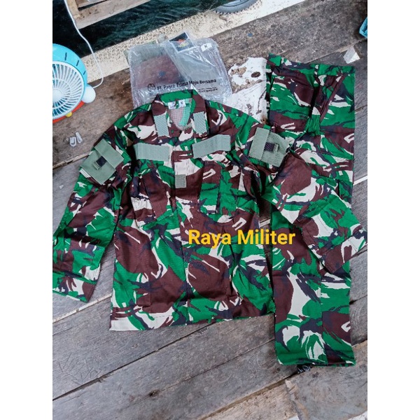 ORI 100%. Baju PDL TNI jatah terbaru. saku miring + pelkro