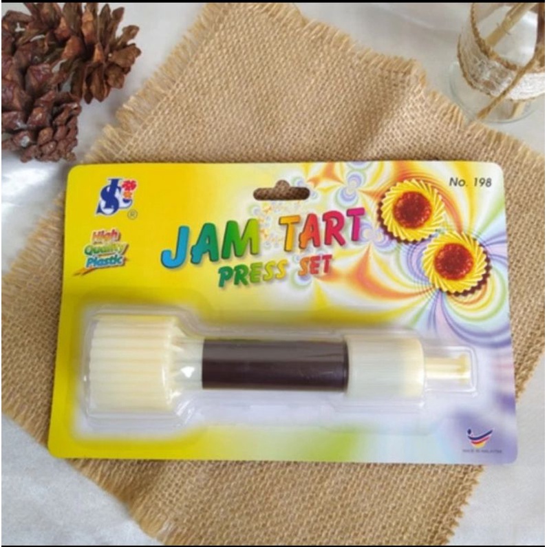 cetakan kue kering nastar no 198 import malaysia / acuan biscuit jam tart press set 198 / nastar nanas