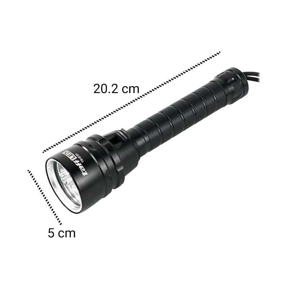 TaffLED Senter LED Scuba Dive Waterproof IP68 T6 G-S151