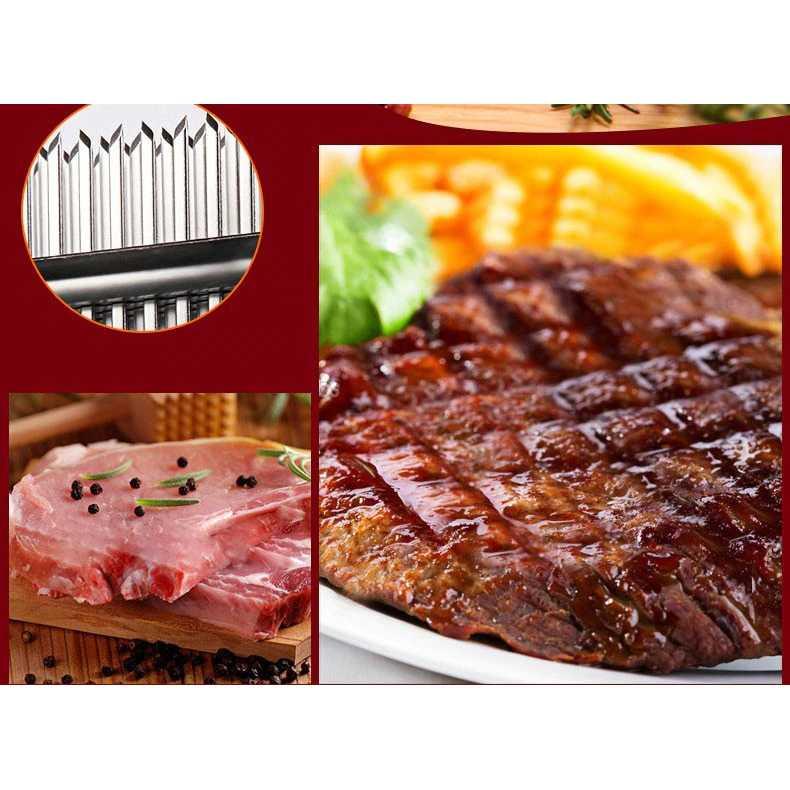 Dheng Alat Penghalus Daging Steak Tenderizer Beef 48 Needle Blades UP007 Pelunak Daging Pelunak Daging Slicer Daging Slicer Daging Pelengkapan Dapur Pelengkapan Dapur Gilingan Daging Mitochiba Gilingan Daging Mitochiba Daging Slice Beef Daging Slice Beef