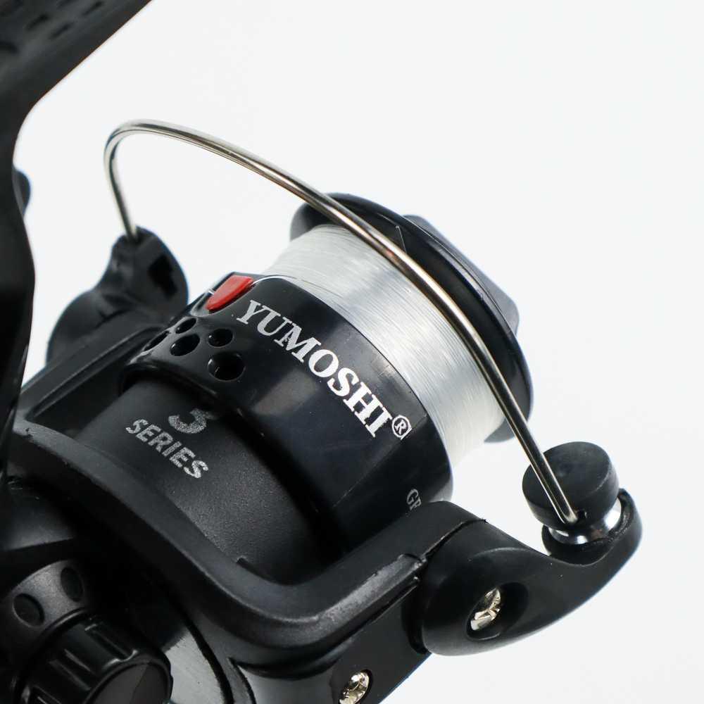 YUMOSHI Gulungan Pancing Fishing Reel 3+1 Ball Bearing 5.2:1 L200