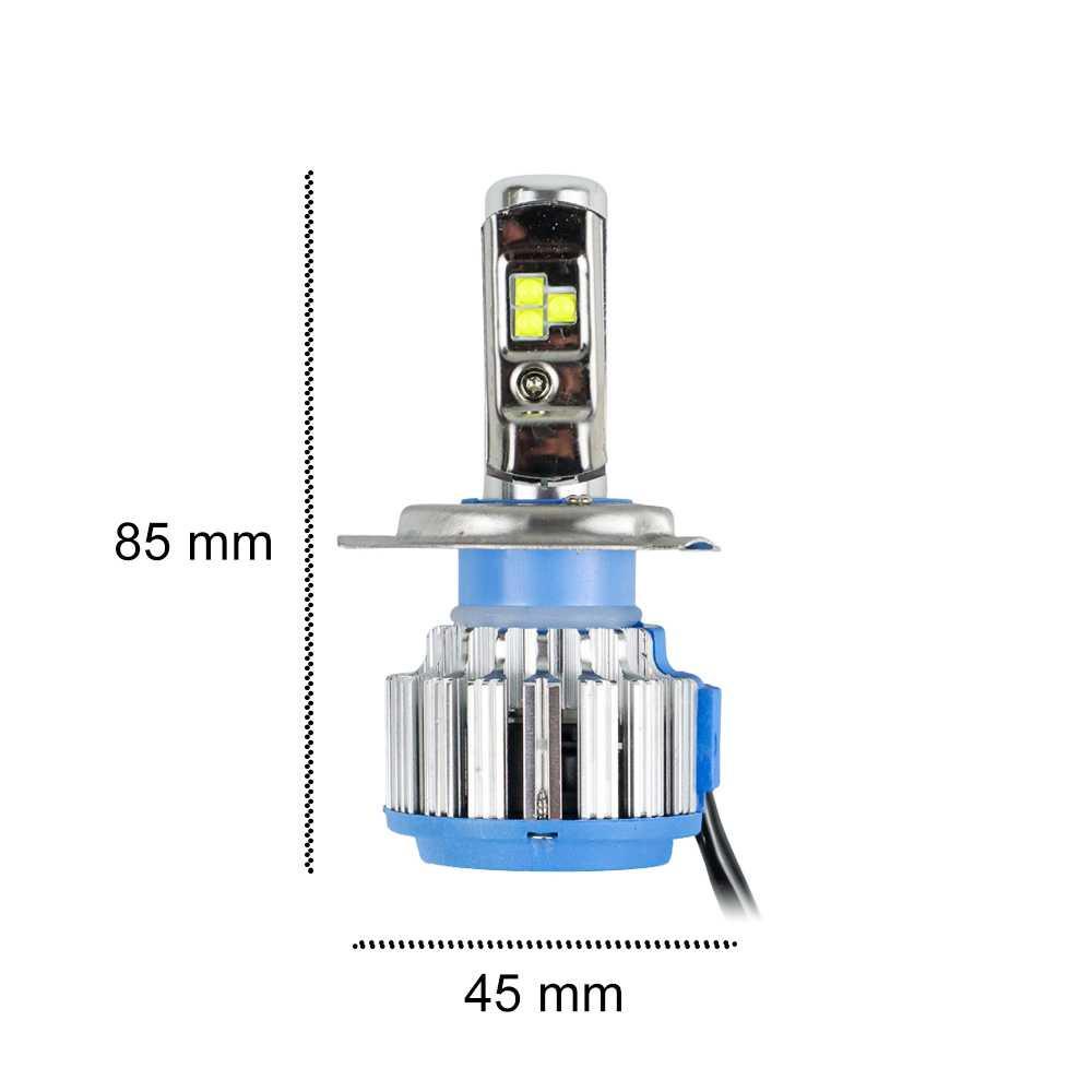 TURBO Lampu Mobil Headlight LED H4 SMD 2PCS - T1