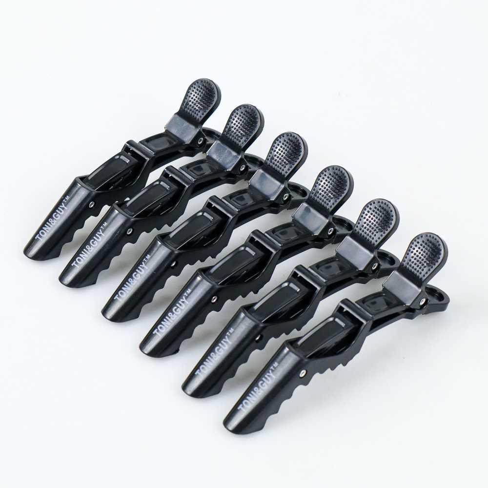 TONI&amp;GUY Jepit Rambut Salon Barber Hair Alligator Clip Grip 6PCS 05