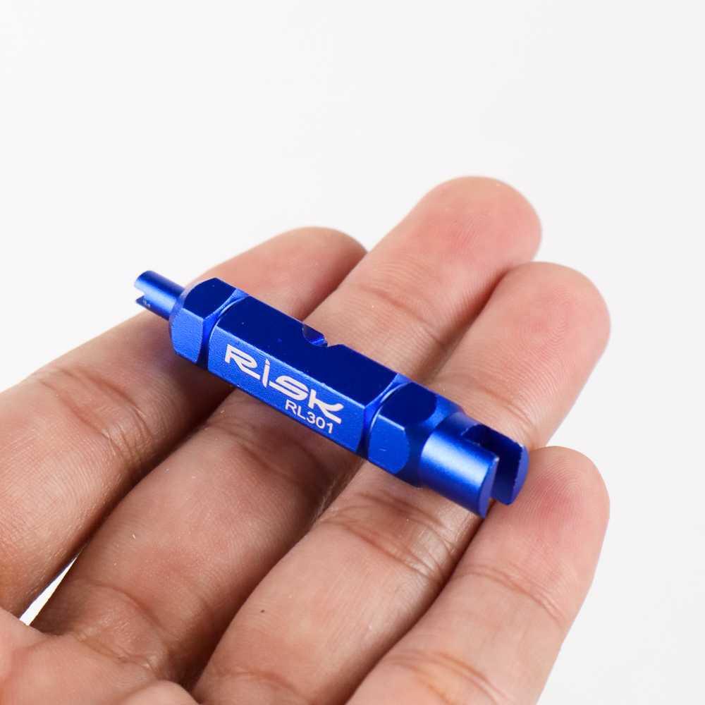 RISK Kunci Pas Sepeda 3in1 Bike Valve Wrench Schrader Presta - RL301