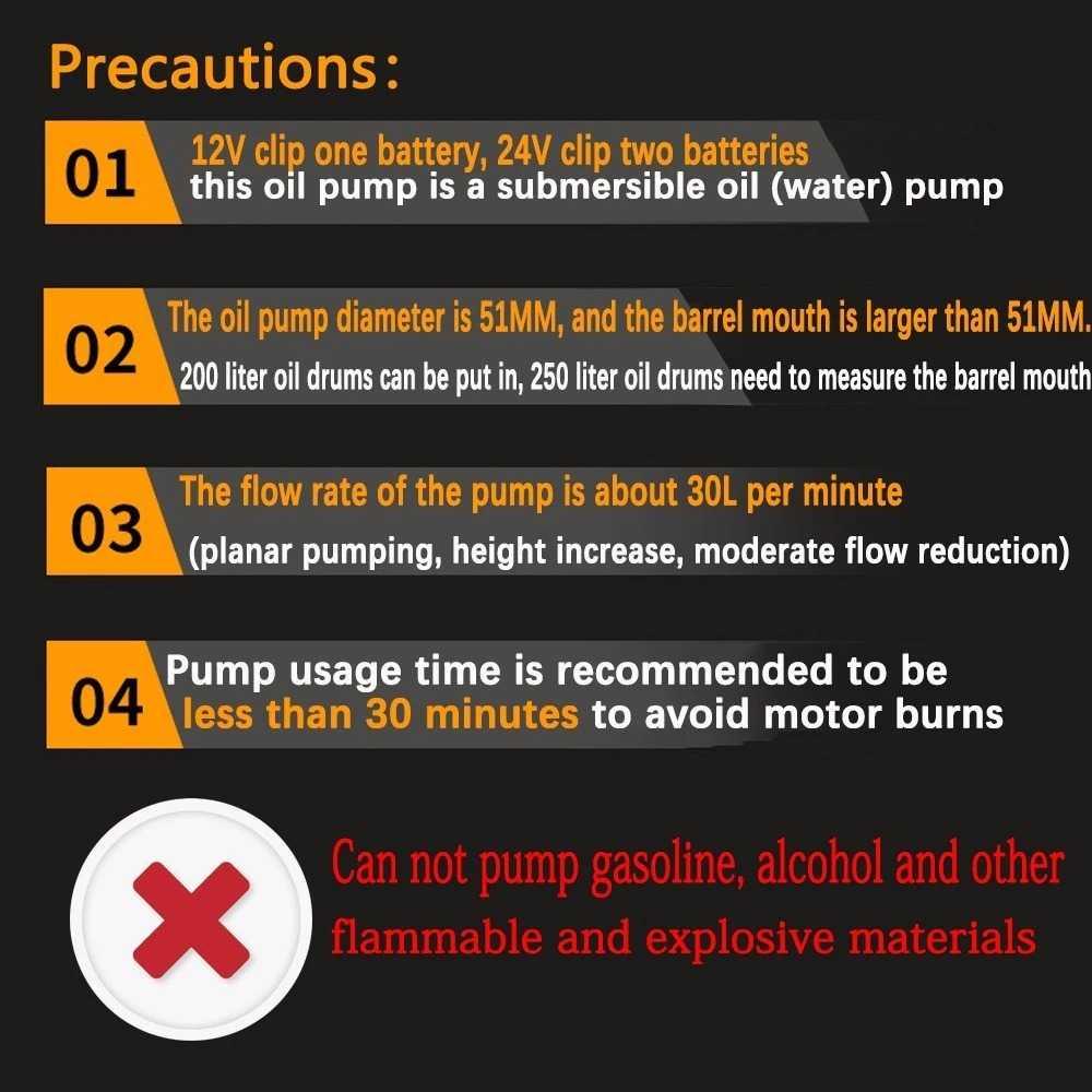 SURGEFLO Pompa Minyak Oli Submersible Diesel Pump 12V 51mm XG38