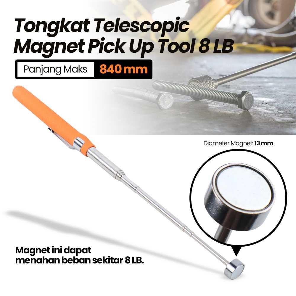 Vastar Tongkat Telescopic Magnet Pick Up Tool 8 LB - GJ04