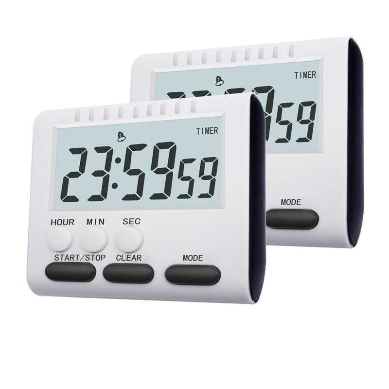 QASIQ Timer Masak Dapur Magnetic Stand Kitchen Countdown Clock JS-183