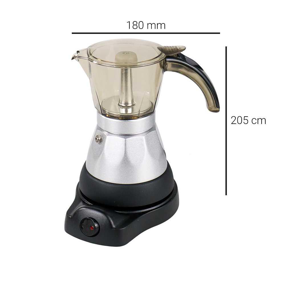 Alloet Espresso Coffee Maker Moka Pot Teko Filter 400W 150ml 3 Cups JT01-3 Nespresso Nespresso Pelengkapan Dapur Pelengkapan Dapur Espresso Manual Espresso Manual Mesin Kopi Espresso Mesin Kopi Espresso Coffee Maker Manual Coffee Maker Manual Coffee Maker