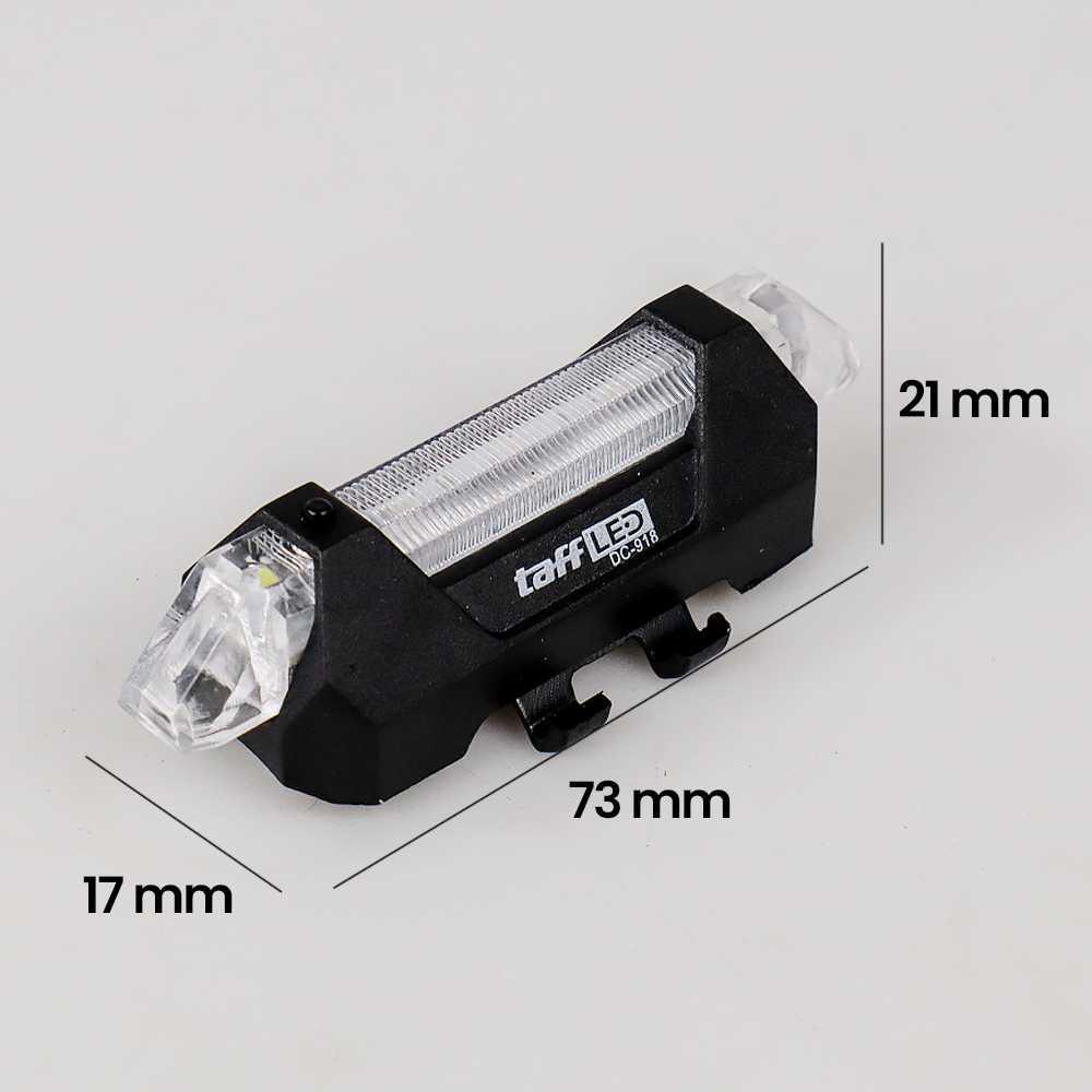 TaffLED Lampu Belakang Sepeda USB Rechargeable Lamp - DC-918
