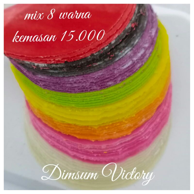 

Kulit dimsum victory d7 mix 8warna