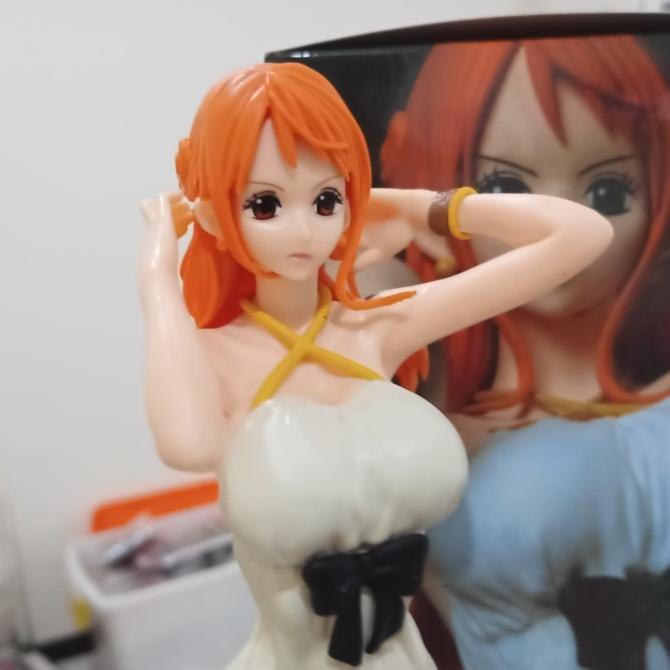 nami white dress glitter and glamour G&G figure one piece pvc anime wmf05