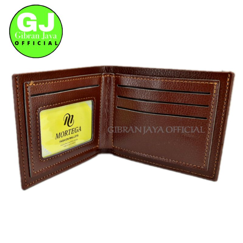 Dompet Kulit sintetis Pria impor ukuran standar kancing magnet