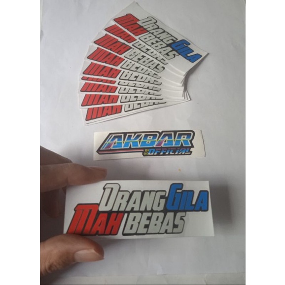 

stiker cutting orang gila mah bebas