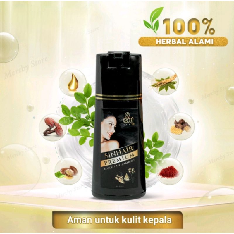 Sin Hair Shampoo, SinHair Penghitam Rambut beruban No. 1 paling laris Made in Japan