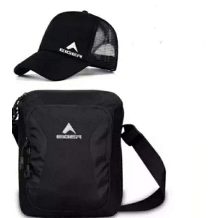 Tas selempang kotak tas selempang pria gratis topi tas pria