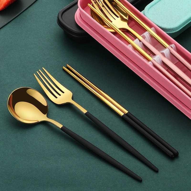 TUUTH Set Perlengkapan Makan Sendok Garpu Sumpit + Box A11 Sendok Garpu Set Sendok Plastik Sendok Korea Stainless Sendok Garpu Plastik Bening Plastik Souvenir Sendok Makan Stainless Sendok Garpu Set Stainless Sendok Korea Set Souvenir Sendok Sendok Plasti