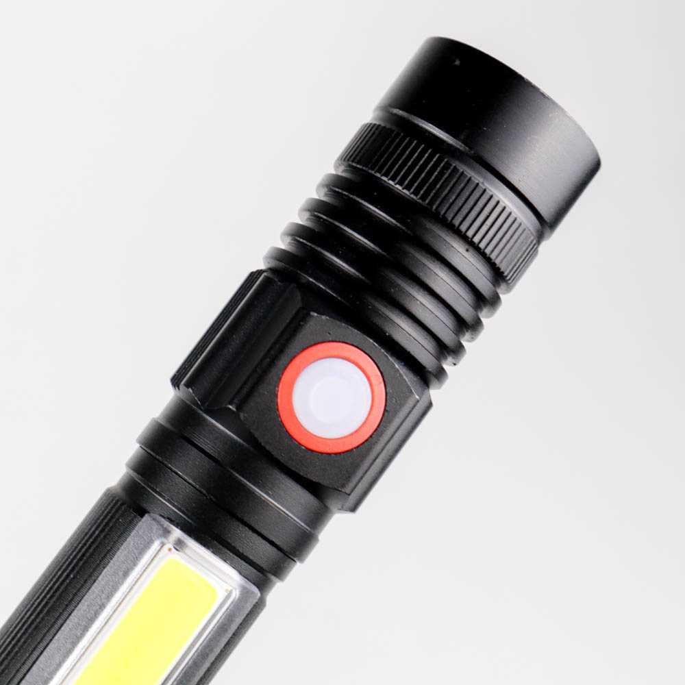 Senter LED Rechargeable XML T6 + COB - P2 Senter Led Super Terang Senter Kepala Super Terang Senter Super Terang Laser Jarak Jauh Senter Mini Senter Cas Senter Swat Senter Kepala Luby Senter Kepala Dony Lampu Senter Kepala Senter Police