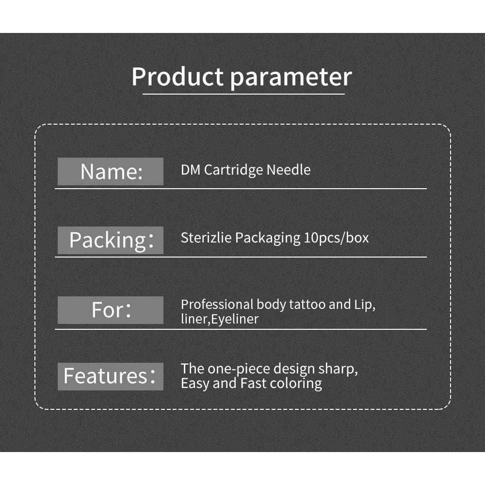 DMTATTOO Jarum Tato Sekali Pakai Cartridge 0.35 mm 10 PCS 1207RL Lulur Tubuh Lulur Tubuh Perawatan Tas Kulit Perawatan Tas Kulit Perawatan Tubuh Pemutih Perawatan Tubuh Pemutih Scrub Tubuh Scrub Tubuh Perawatan Kuku Kaki Perawatan Kuku Kaki Paket Perawata