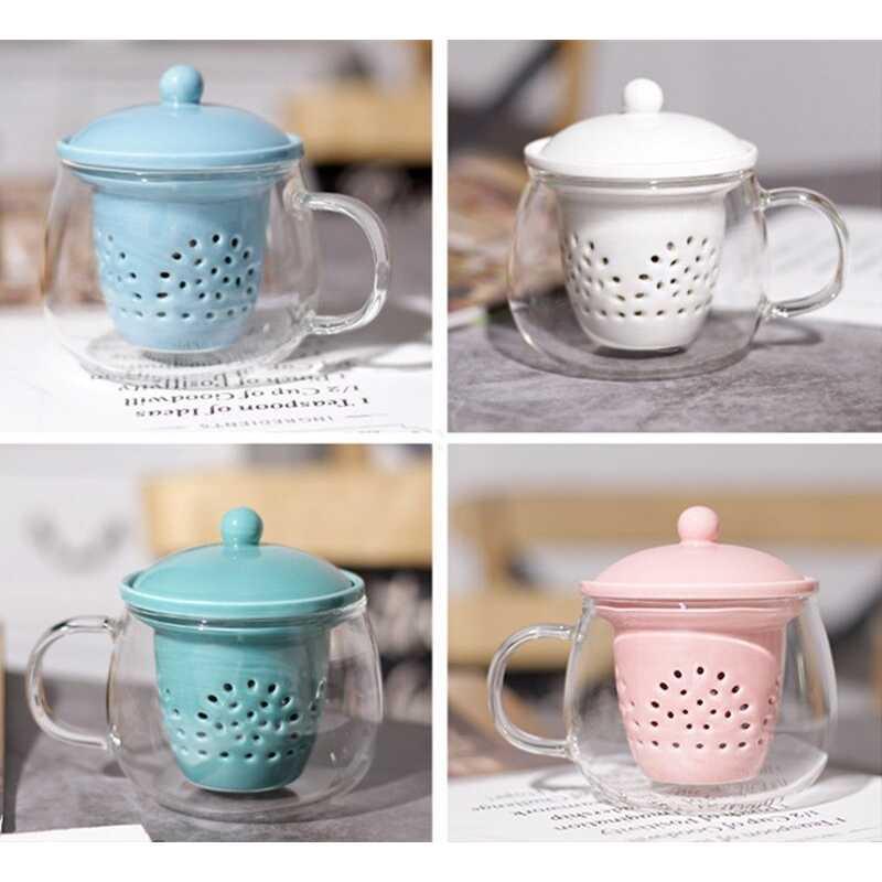 TOCACH Teko Pitcher Teh Glass Teapot Maker 360ml with Infuser - 301TCF