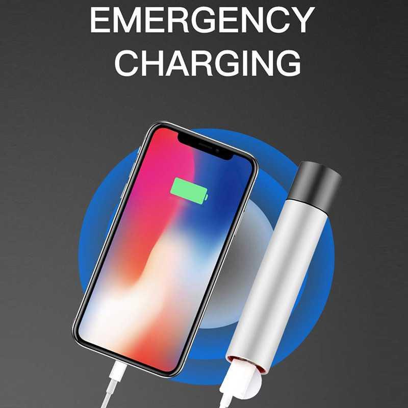 Albinaly Senter LED Mini USB Rechargeable Battery Cree XPE G-S199