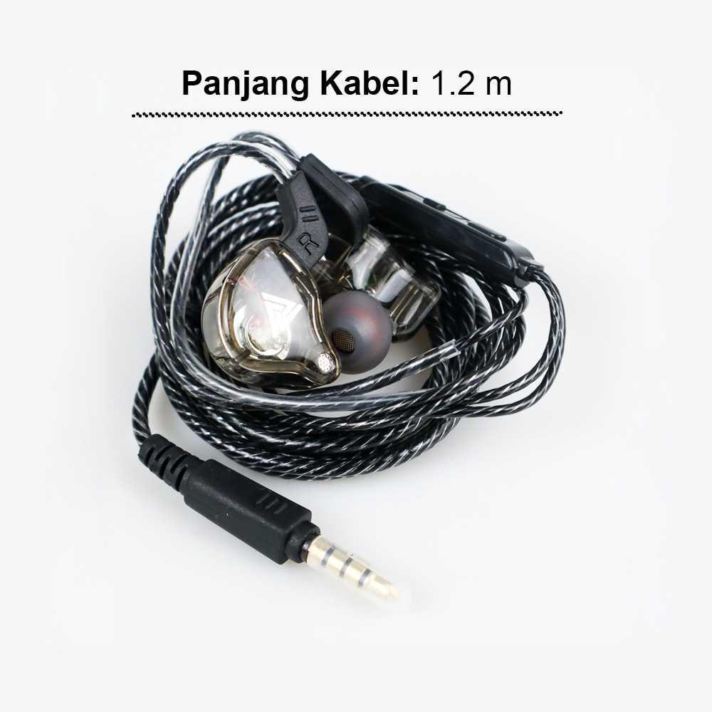 QKZ HiFi Earphone Bass Dynamic Driver with Mic KZ-AK6