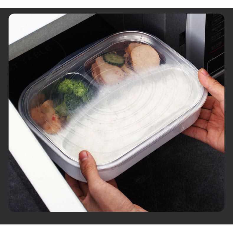 PULISI Silicone Penutup Makanan Stretch Food Cover Lid 6 PCS - G20055