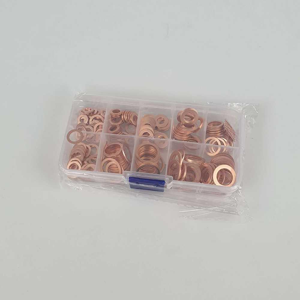 YUXIN Ring Baut Gasket Bolt &amp; Nut Flat Ring Tembaga 200PCS - ELC755