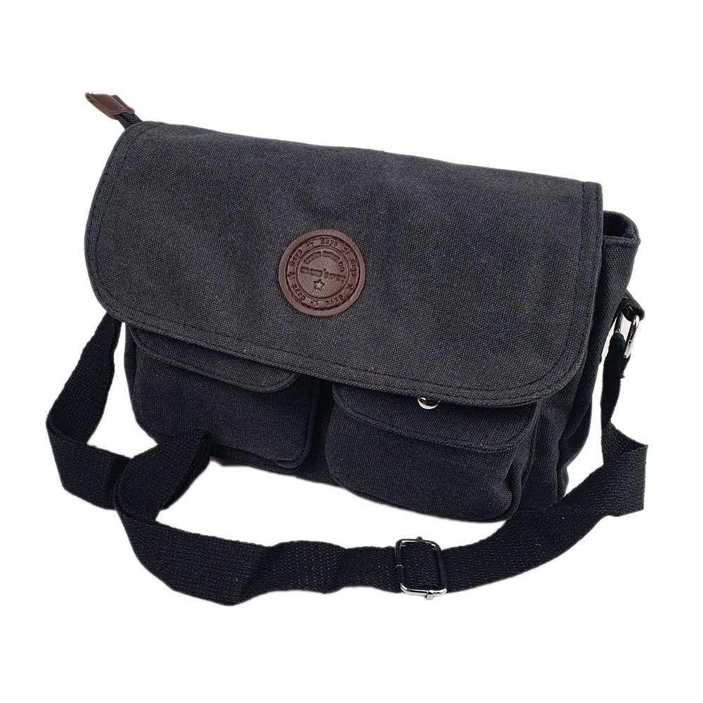 Dxyz Tas Selempang Messenger Bag Bahan Kanvas - 1008