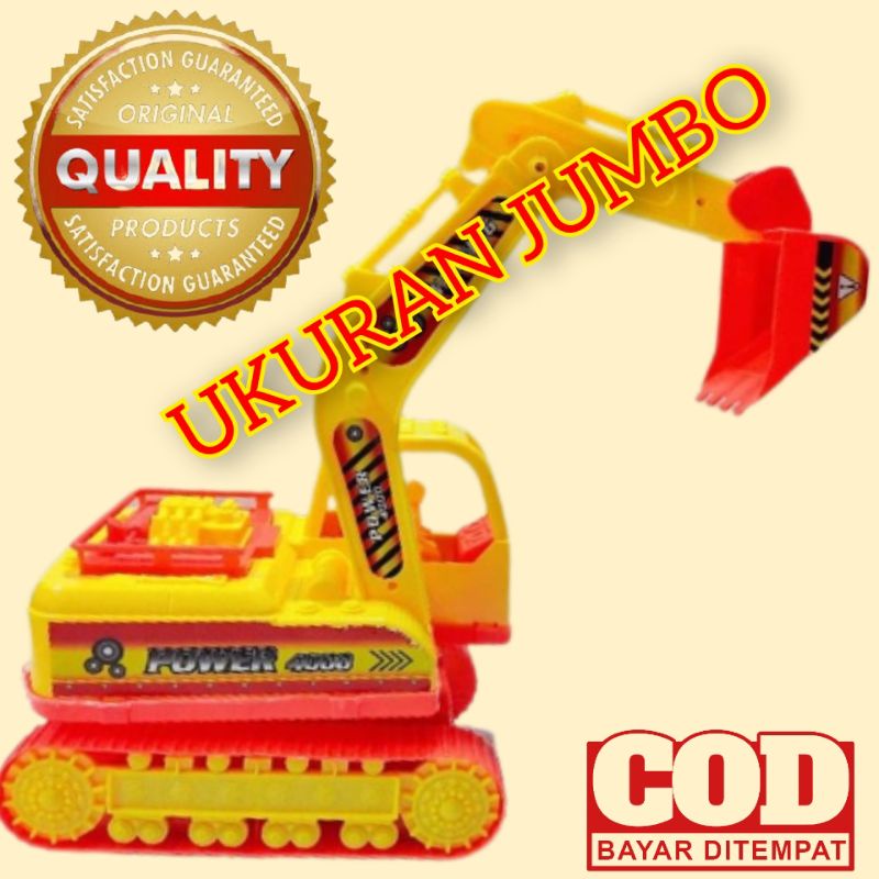 Mainan mobil Beko besar / Mainan anak laki laki bego exavator Truk Traktor Konstruksi PC Constructio