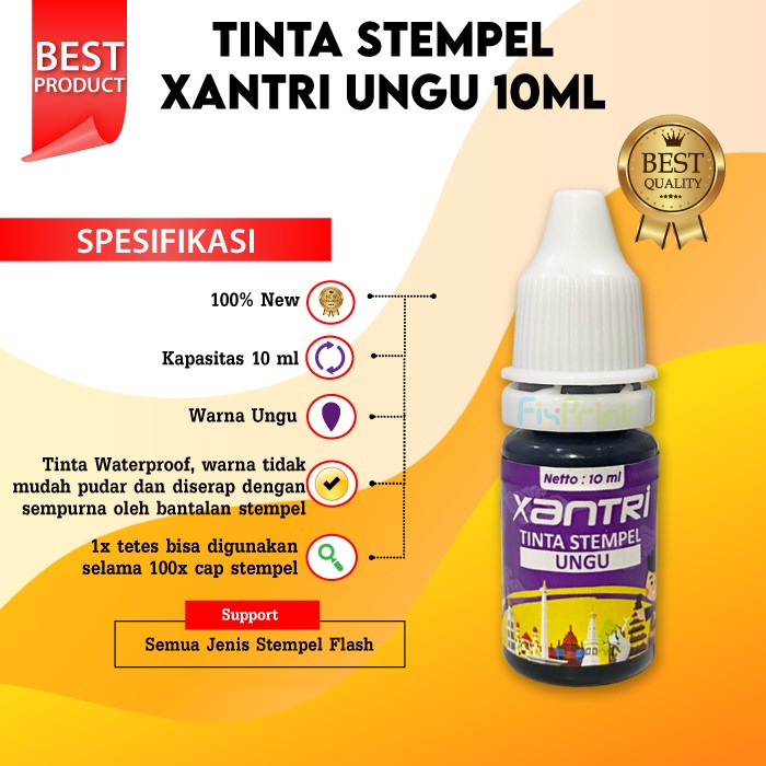 

Cairan Tinta Stempel Tahan Air Kemasan 10 Ml Murah Hasil Cerah Tajam Sae