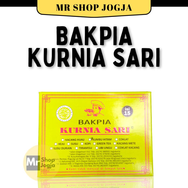 

Bakpia Kurnia Sari Isi 15 Semua Varian