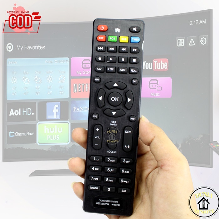 Remot Receiver Parabola GETMECOM WWCOM HD 5 ROBOCOP HD New FTA New 3G