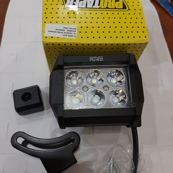 Lampu tembak sorot LED 6 mata CWL 18W 2 warna
