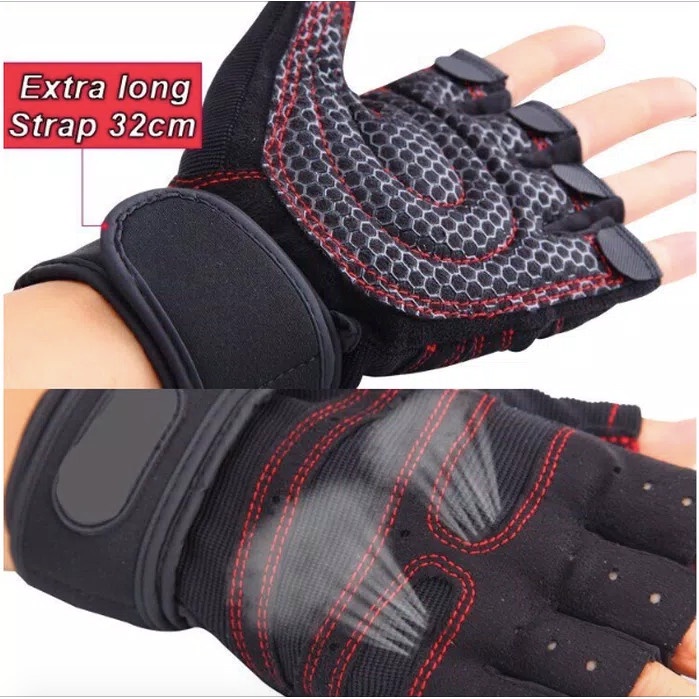 Terlaris Sarung Tangan Gym Tactical / Weight Lifting Sport Fitness Gloves