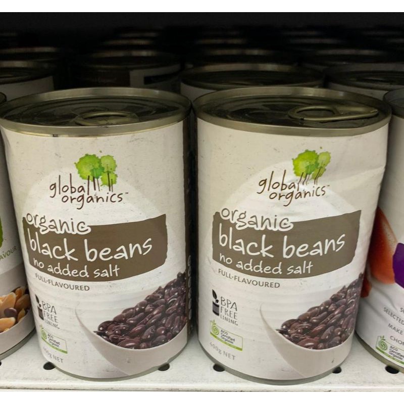 

global organics black Beans no added salt