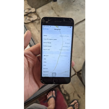iPhone 6 64gb iCloud kosong bebas reset minus imei keblokir