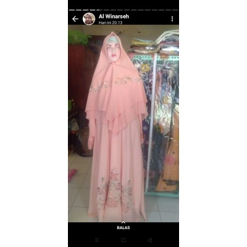 Gamis Set Syar'i Bordir by Fiara House