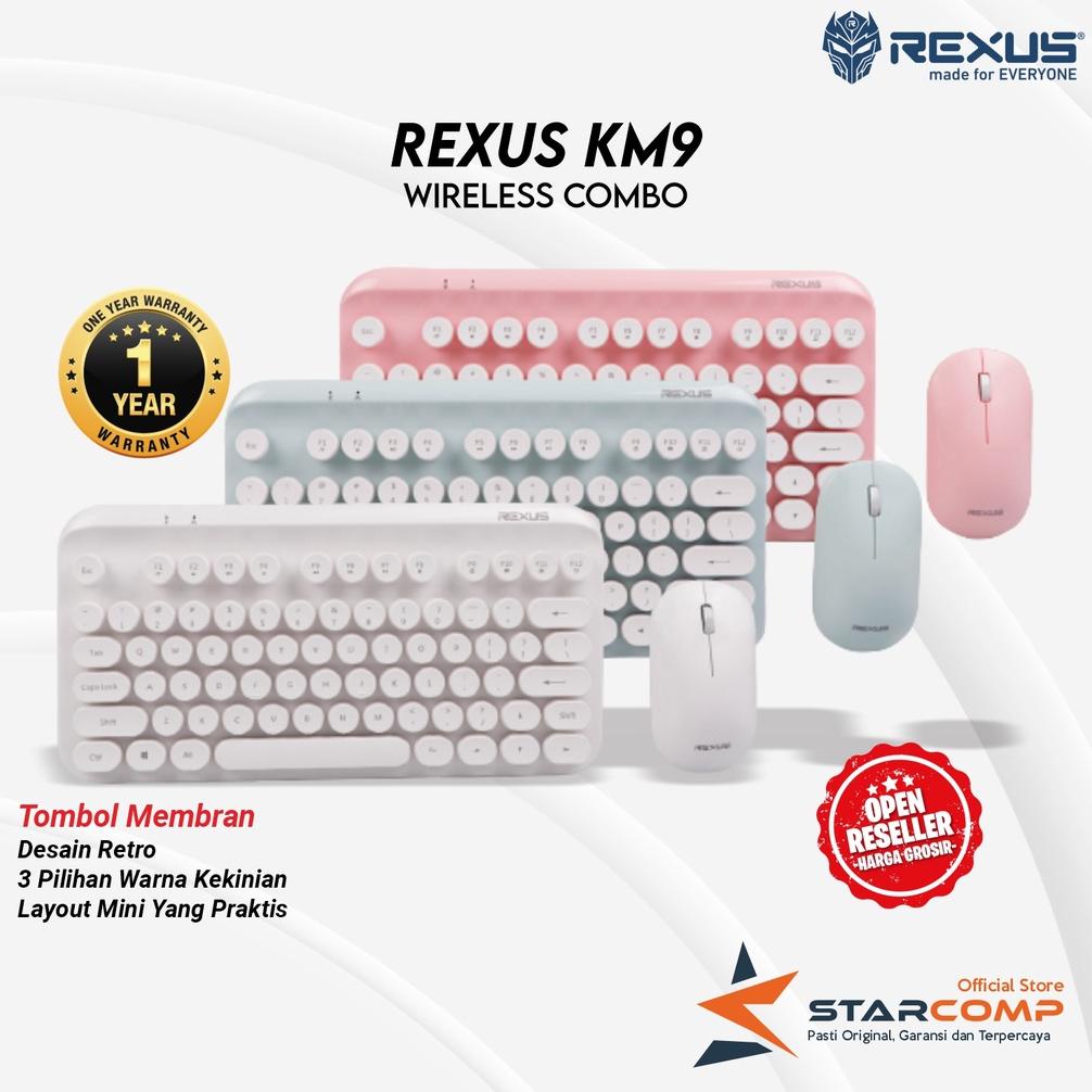 Rexus KM9 Keyboard Mouse Wireless Combo
