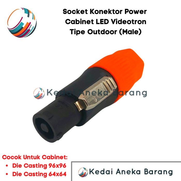 Socket Soket Konektor Outdoor Power Cabinet Kabinet Videotron Male