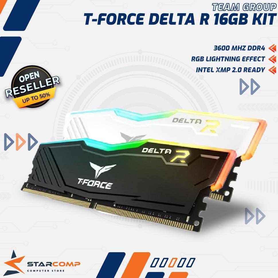 Team T-Force Delta RGB 16GB Kit 3600 Ram PC Delta R DDR4 3600MHz