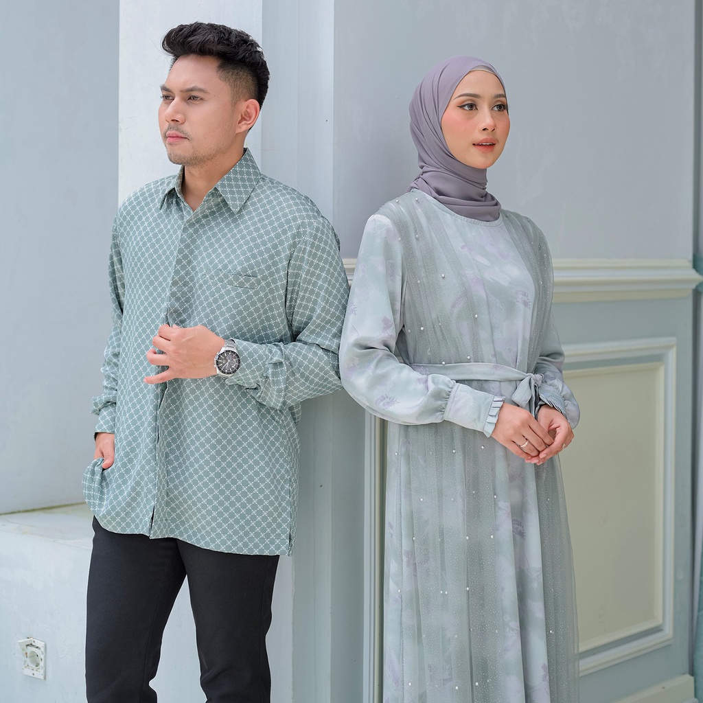 SHAWWAL EID SERIES Couple Pasangan Untuk Lebaran Bahan Armany silk Busui Friendly