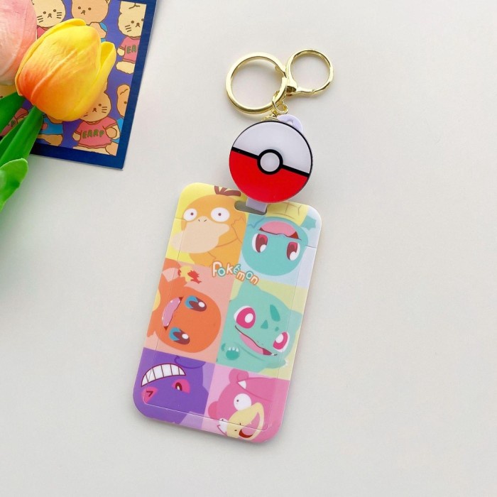 

Terlaris Id Card Holder Kartun Snoopy Pokemon Piglet Alien Toy Story Lotso Pooh
