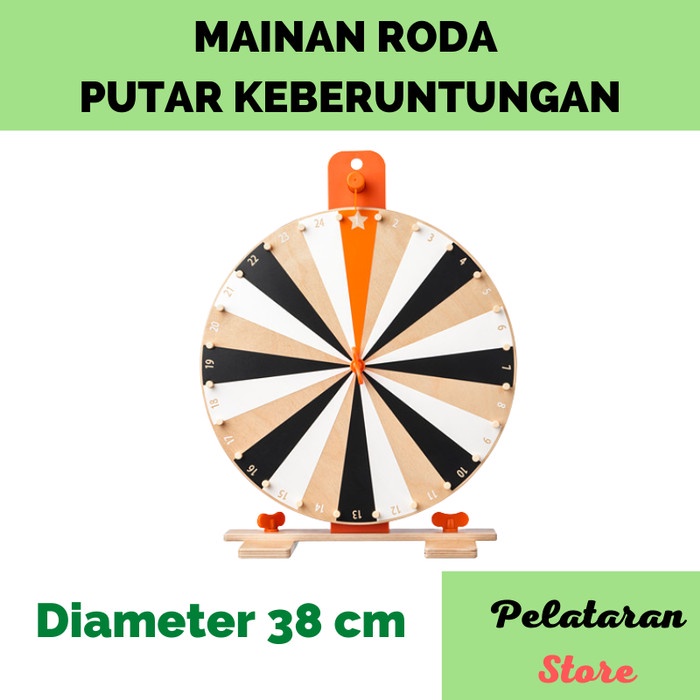 Mainan Edukasi Roda Putar Keberuntungan Spin Wheel Of Fortune Game LSG