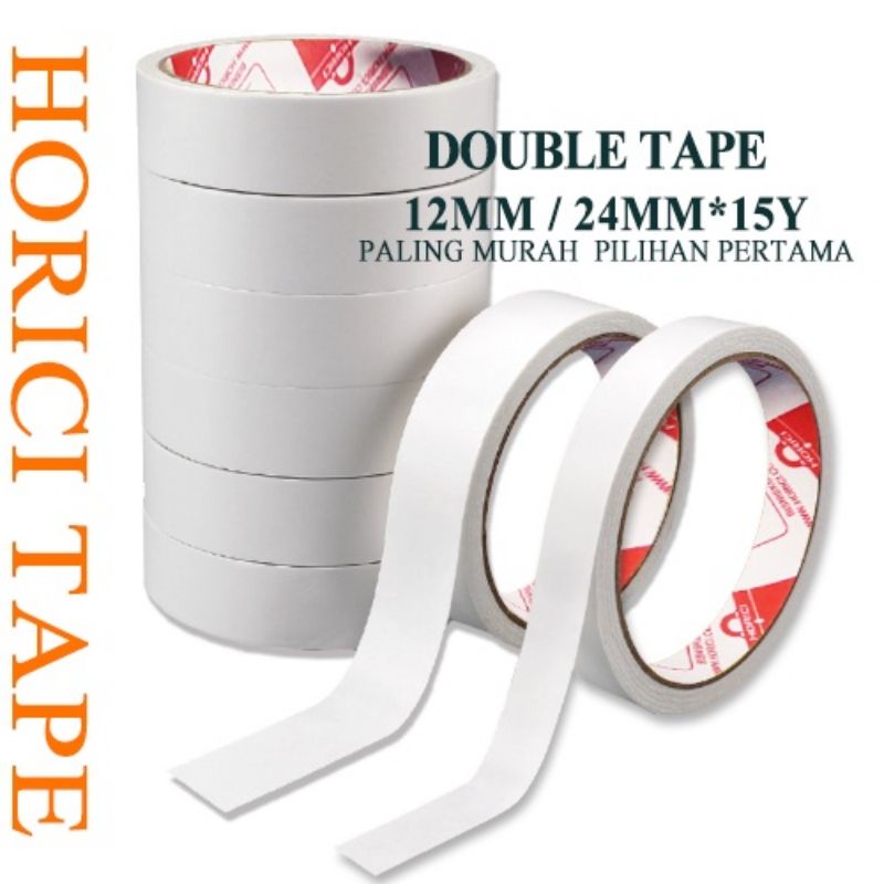 

Double Tape 24mm x 15Yard Isolatip Murah Berkualitas Double Tape