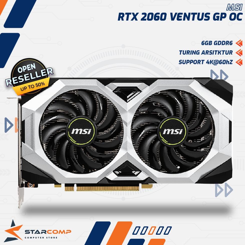 VGA MSI RTX 2060 VENTUS GP OC 6GB GDDR6 RTX2060