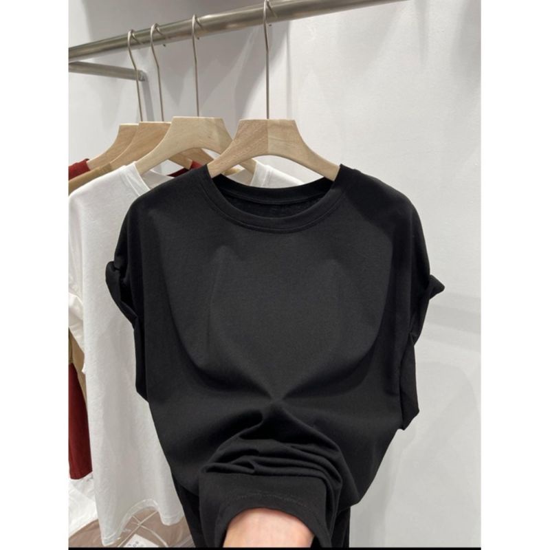 ALU • NIKITA CROP TANKTOP ATASAN WANITA BASIC POLOS - HITAM