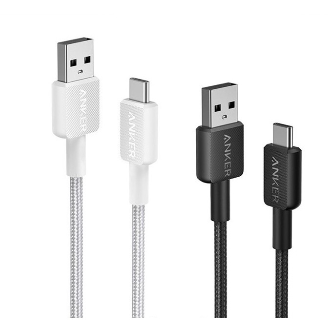 Kabel Charger Anker 322 Usb-A to Usb-C (3ft Braided) - Anker A81H5