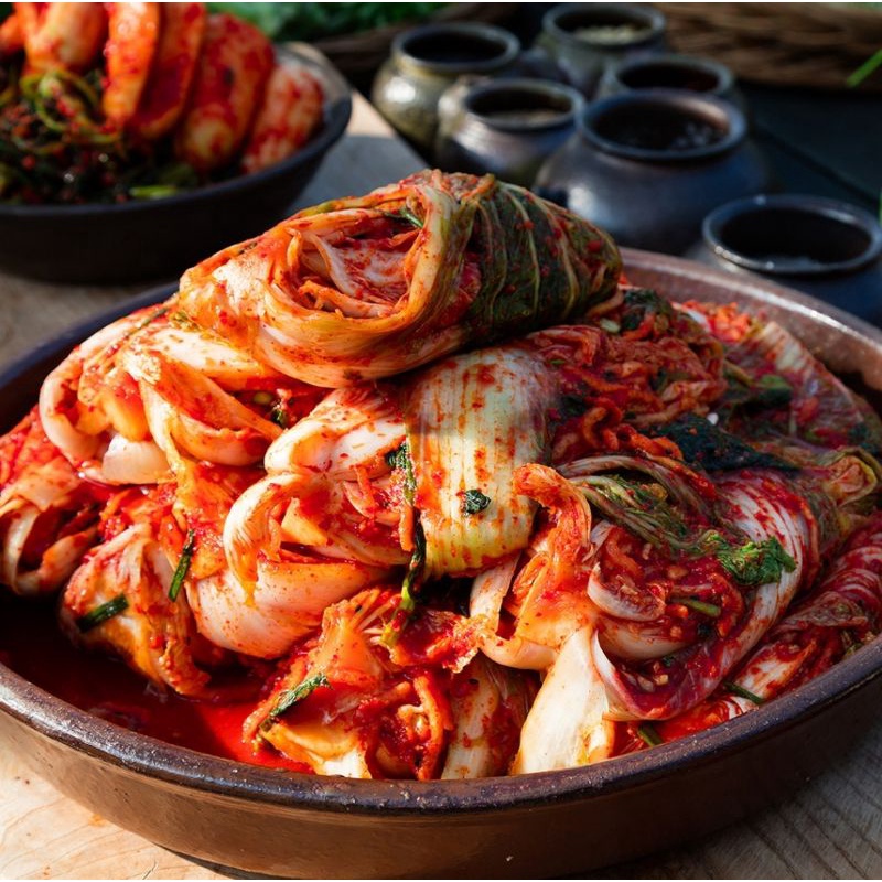 

3 Level Pedas Kimchi 750g | Fresh Kimchi Sawi Halal Packing Kardus Rasa Korea